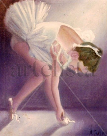 Bailarina Oil Canvas Figure Painting