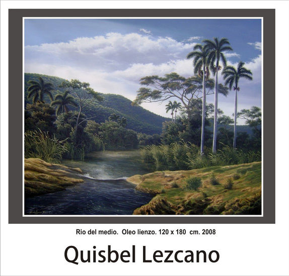 Rio del medio Oil Canvas Landscaping