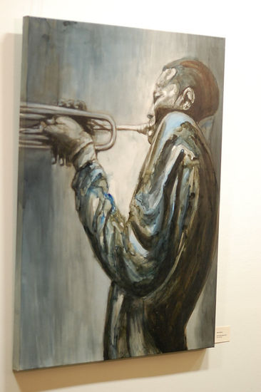 saxofonista Oil Canvas Figure Painting