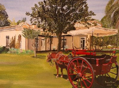 Tarde apacible en el campo Oil Canvas