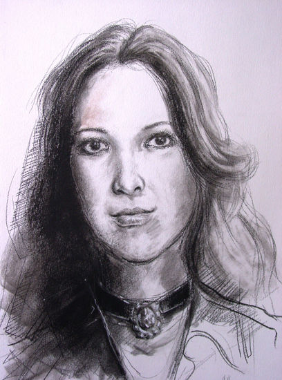 Jeannette. Charcoal