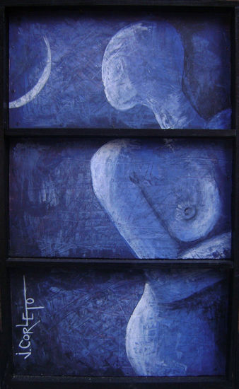 CLARO DE LUNA Acrylic Panel Nude Paintings