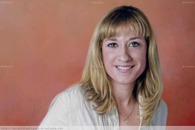 Virginia Velasco - Detalle Pastel Paper Portrait