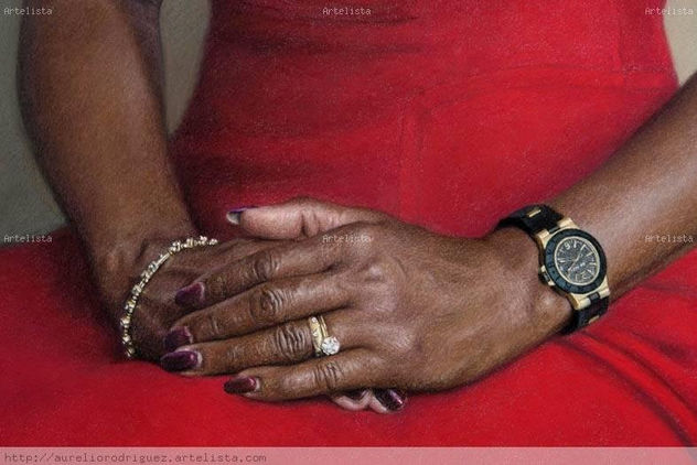 Myrtle Barrow - detalle manos