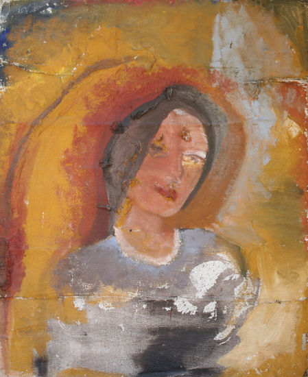 madonna Óleo Lienzo Figura