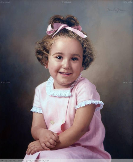 Lucía Oil Canvas Portrait