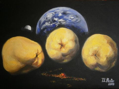 Una odisea espacial/A space odyssey + Addendum lunes 27 agosto 2012 Oil Canvas Still Life Paintings