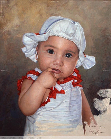 Esther Oil Canvas Portrait