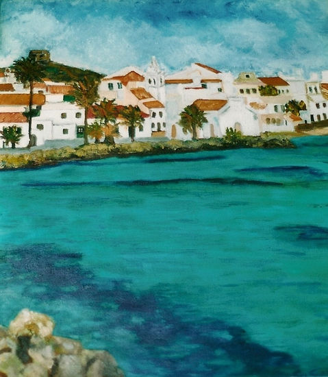 Puerto de Fornells (Menorca - Baleares) Oil Canvas Landscaping