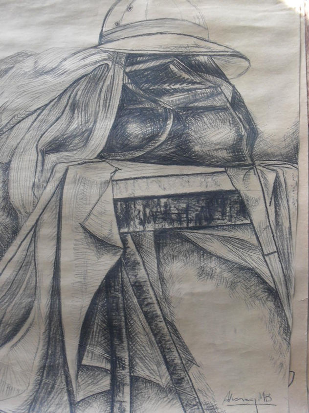 Una maleta y un sombrero.