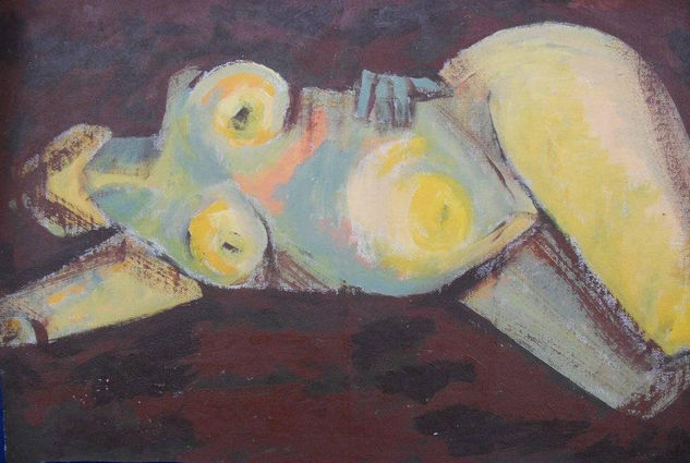 Desnudo II. Acrílico Lienzo Desnudos