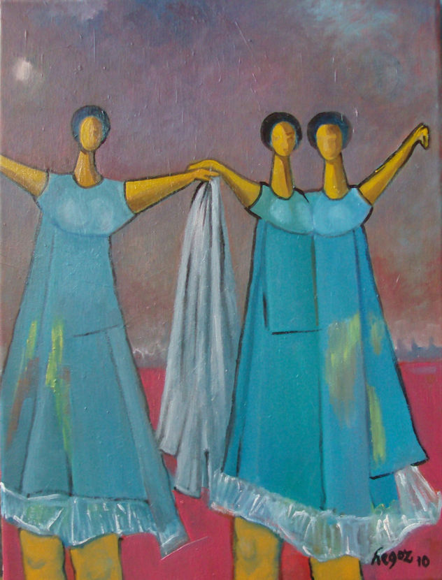 Danza con pañuelo blanco