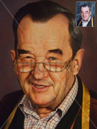 Retrato de Abel Oil Canvas Portrait