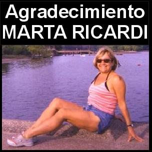 AGRADECIMIENTO de Marta Ricardi 