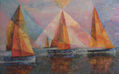 regata en el puerto de Barcelona