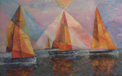regata en el puerto...