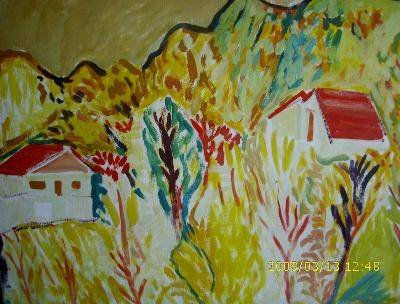 Impacto La Cumbrecita Oil Canvas Landscaping