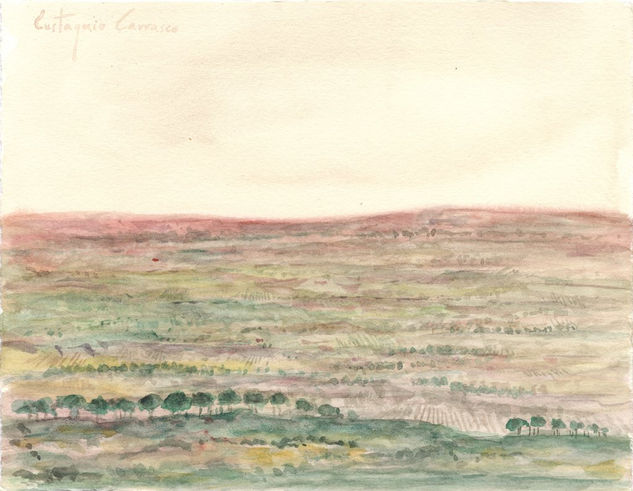 Los pinos de Zalianes Watercolour Paper Landscaping