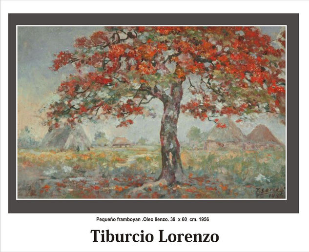 Pequeño framboyan Oil Canvas Landscaping