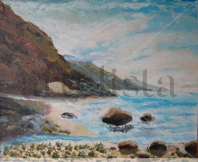 Costa Rocosa Oil Canvas Landscaping