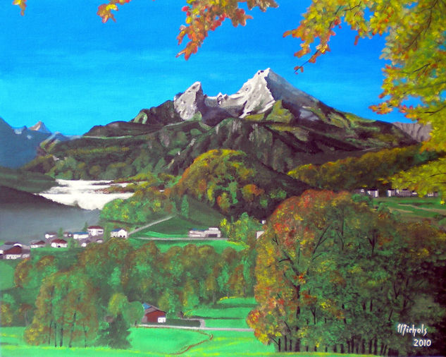 Berchtesgaden mit Watzmann Acrylic Canvas Landscaping