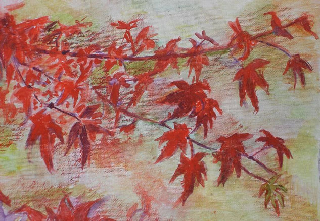 otoño Oil Canvas Floral Painting