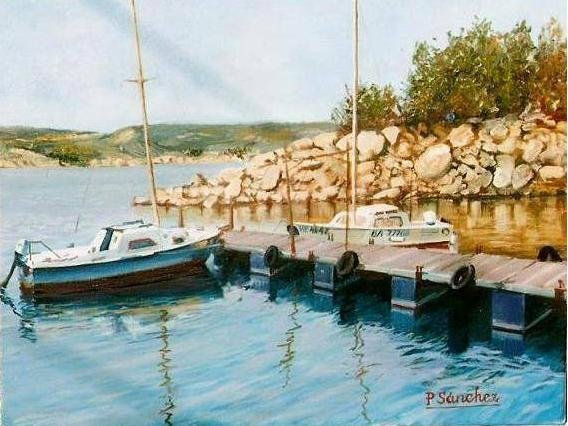 El mar de Aragon Oil Canvas Landscaping