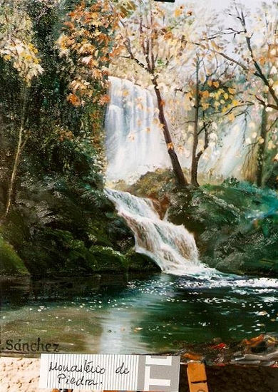 Monasterio de Piedra Oil Canvas Landscaping