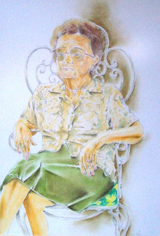 RETRATO DE DOÑA MÁXIMA (CHANA) LEONTE (también llamado "Retrato de mi Abuela"