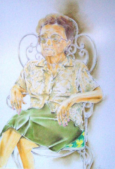 RETRATO DE DOÑA MÁXIMA (CHANA) LEONTE (también llamado "Retrato de mi Abuela" 