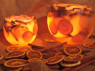 Naranja y canela II (Cuenco) Velas Varios