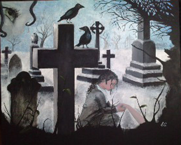 when love and death embrace (paint)