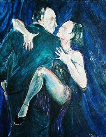 Tango Oil Canvas Figure Painting