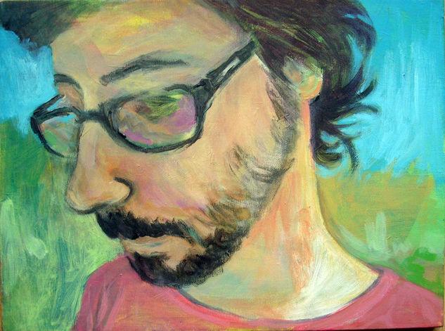 Sergio´s portrait / Retrato de Sergio (VENDIDO) Acrylic Canvas Portrait