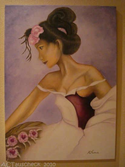 La Chica Oil Canvas Figure Painting