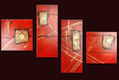 poliptico rojo con texturas