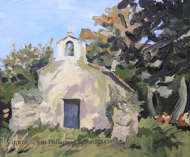 la capilla en el bosque Oil Canvas Landscaping