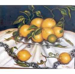 LIMONES REGALADOS EN PLATO Oil