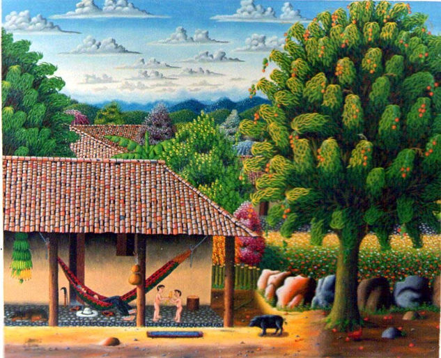 CAMPESINO DESCANSANDO Oil Canvas Landscaping