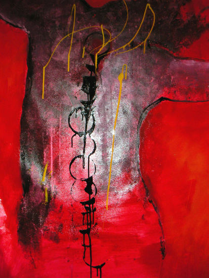 MORTO INEVITABILE Industrial Textile Figure Painting