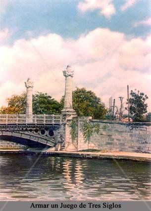 ´´puente de la concordia´´ Oil Canvas Landscaping