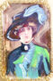 La dama del sombrero azul