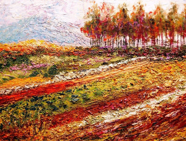 CAMPO DE COLORES Oil Canvas Landscaping