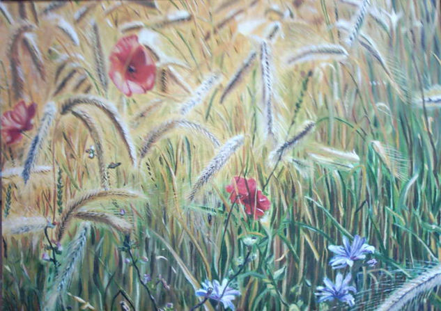 Amapolas Óleo Lienzo