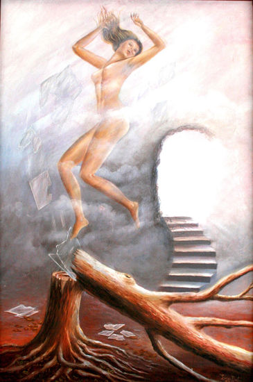 sueños rotos Oil Canvas Figure Painting