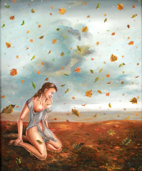 tiempo de desoledad Oil Canvas Figure Painting