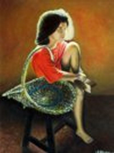 Esperando (Niña con cesta)