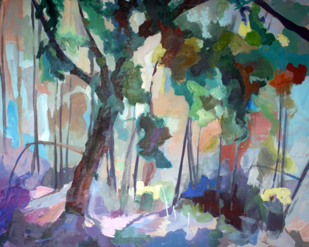 Bosque cromático Oil Canvas Landscaping