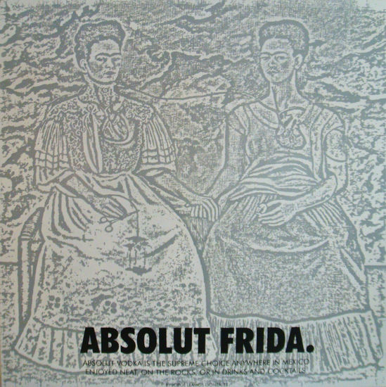 Absolut Frida Acrylic Canvas Figure Painting