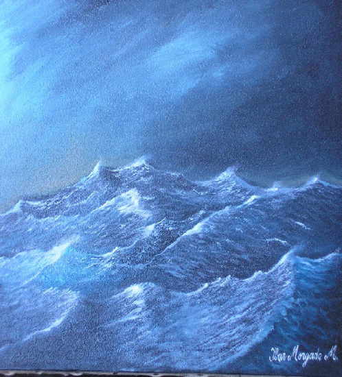 tormenta en alta mar Oil Canvas
